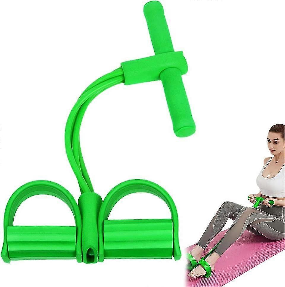 Multifunction Tension Rope Pedal Resistance Band Bodybuilding Expander Elastic Pull Rope Training Equipment Leg Exerciser Pull Rope Pedal Body Abdomin