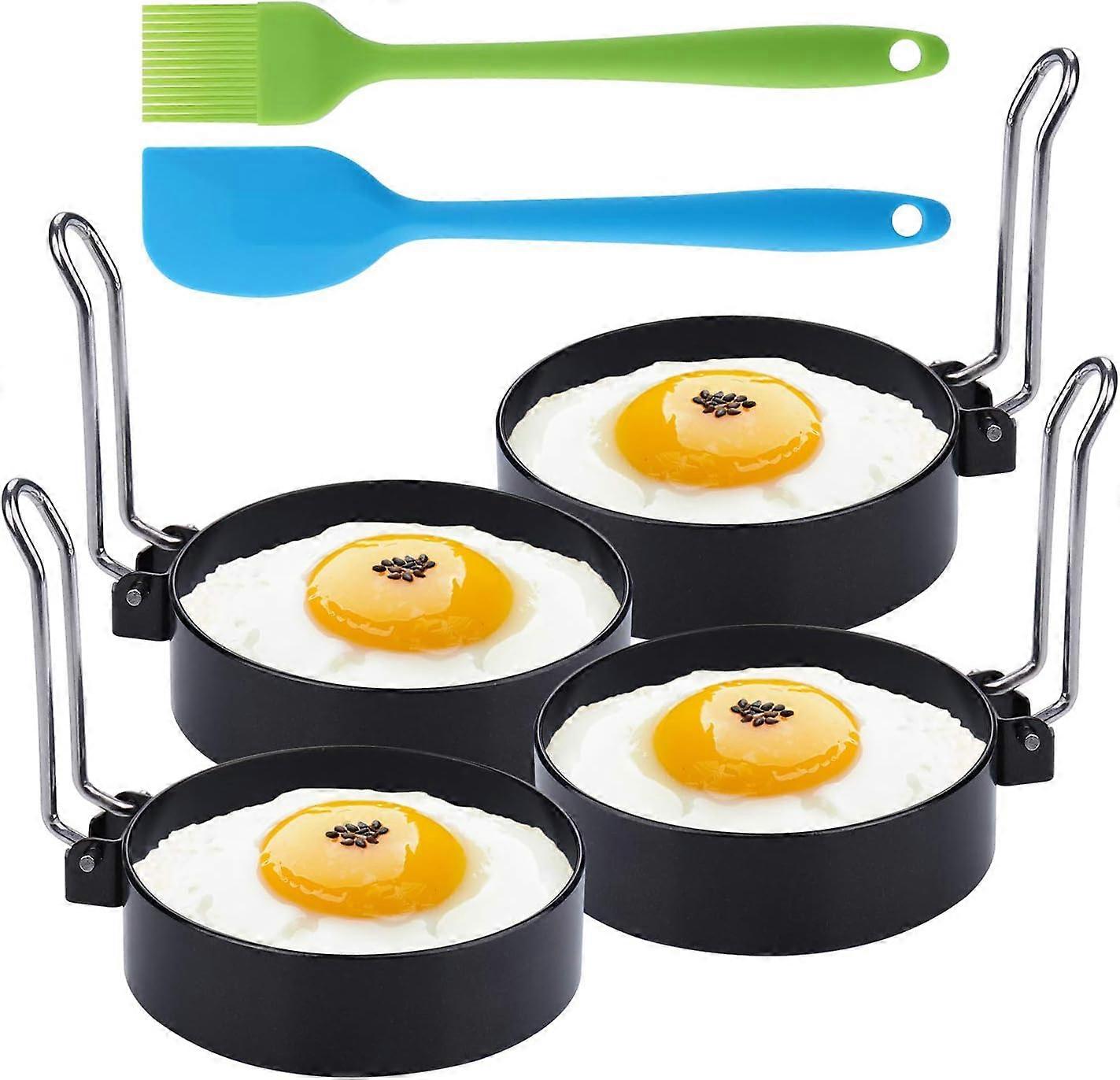 4 Pieces Round Stainless Steel Egg Ring Egg Ring, Kitchen Cooking Tool Fried Egg