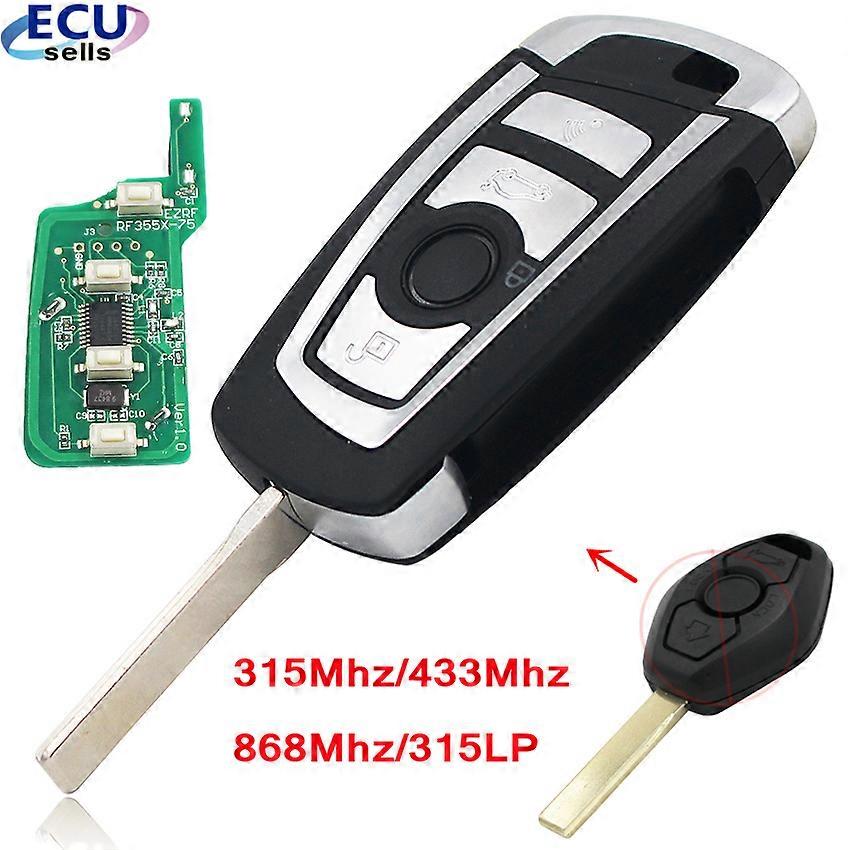 New Style 4 Buttons Floding Remote Key CAS2 for BMW 1 3 5 6 Series X5 With PCF7946 Chip 315MHZ OR 433MHZ OR 868MHZ OR 315LPMHZ