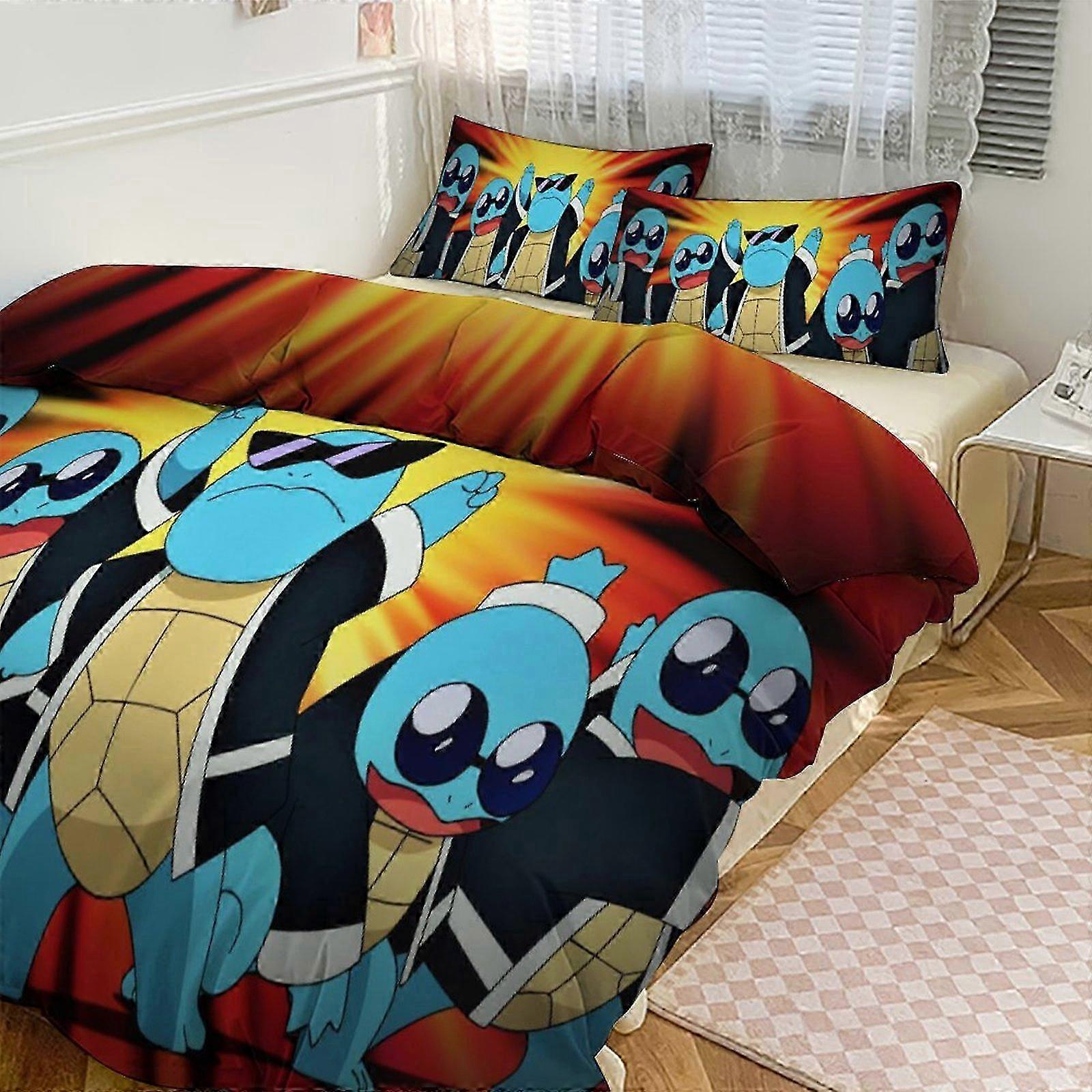 Bed Sheets Squi_rtle Print Bedding Set Pattern Duvet Cove Set 3 Pieces 1 Quilt Cover And 2 Pillowcases for Women Men Teens