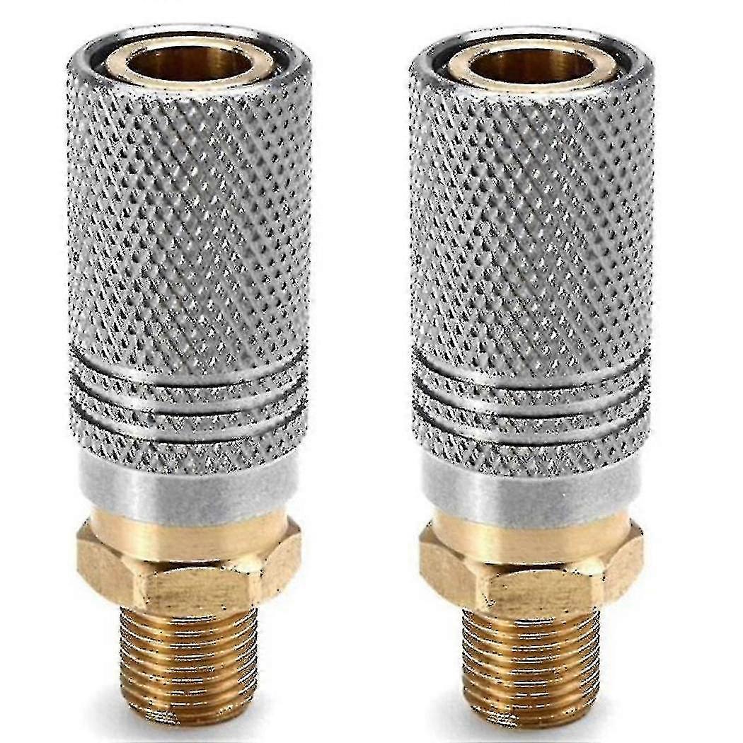 2pcs Metal Extended Pcp Air Charging Quick Release Adapter Socket 1/8 Bsp Tool Accessories-ynp