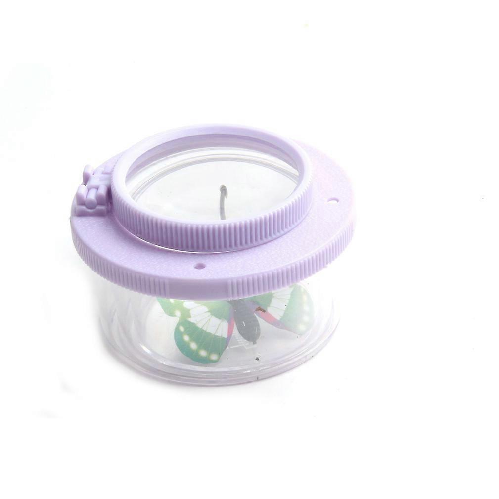 Purple Insect Magnifier Box Can for Children Science Nature Exploration
