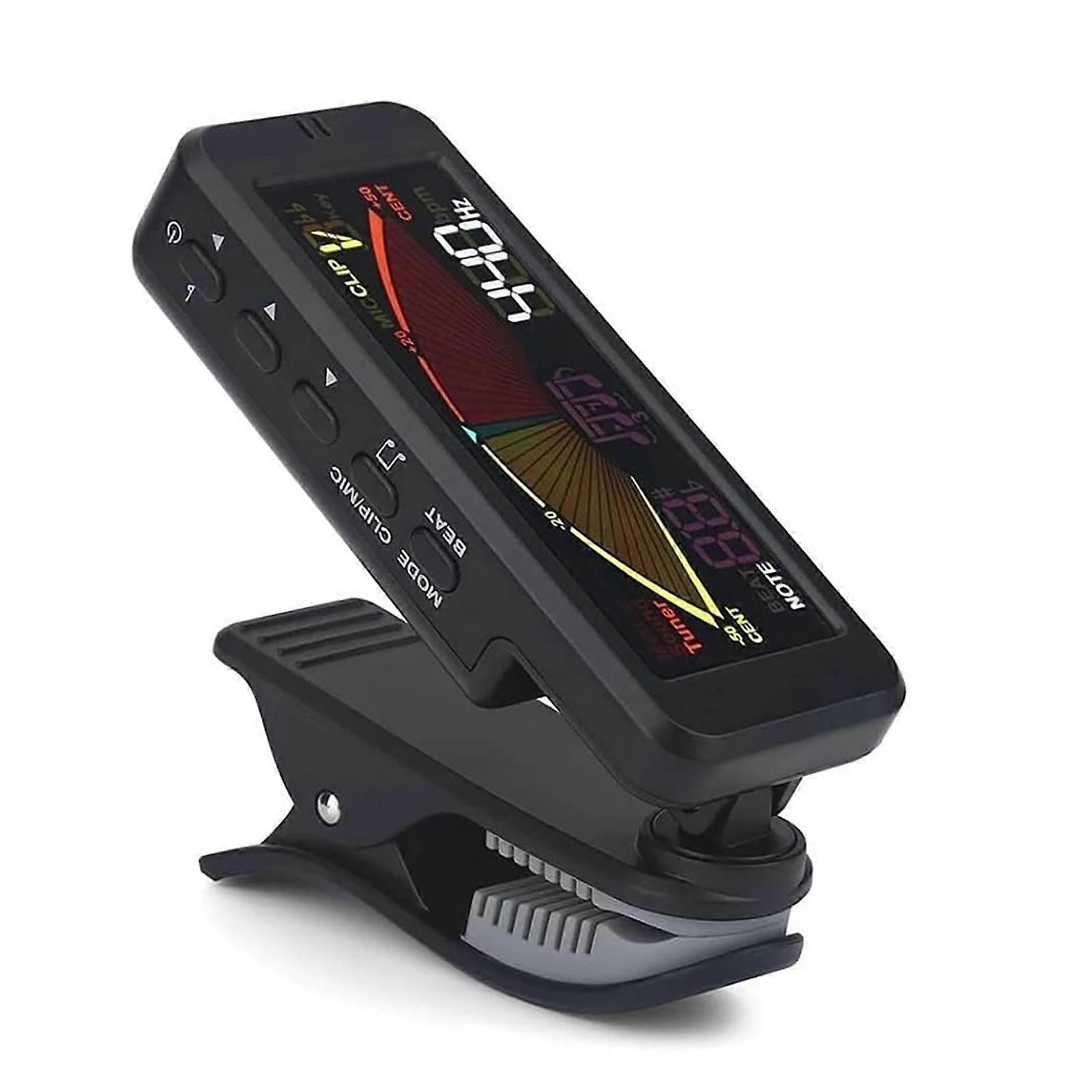 3 in 1 Tuner Digital Clip-on Guitar, Metronome and Tone Generator for Chromatic New