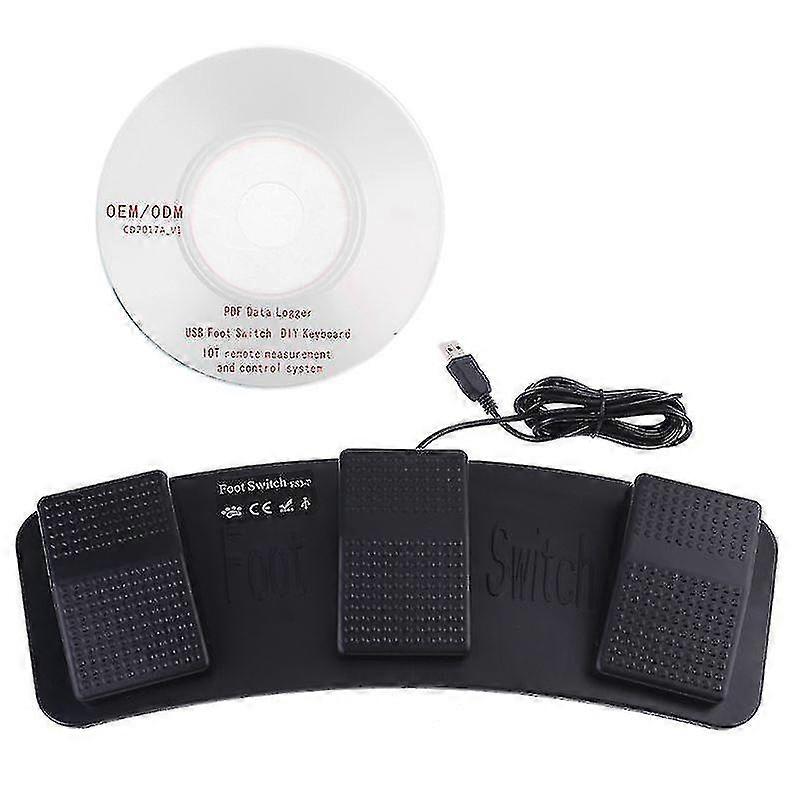Fs3-p Usb Foot Pedal Control Switch Keyboard Mouse For Computer Pc Games Testing