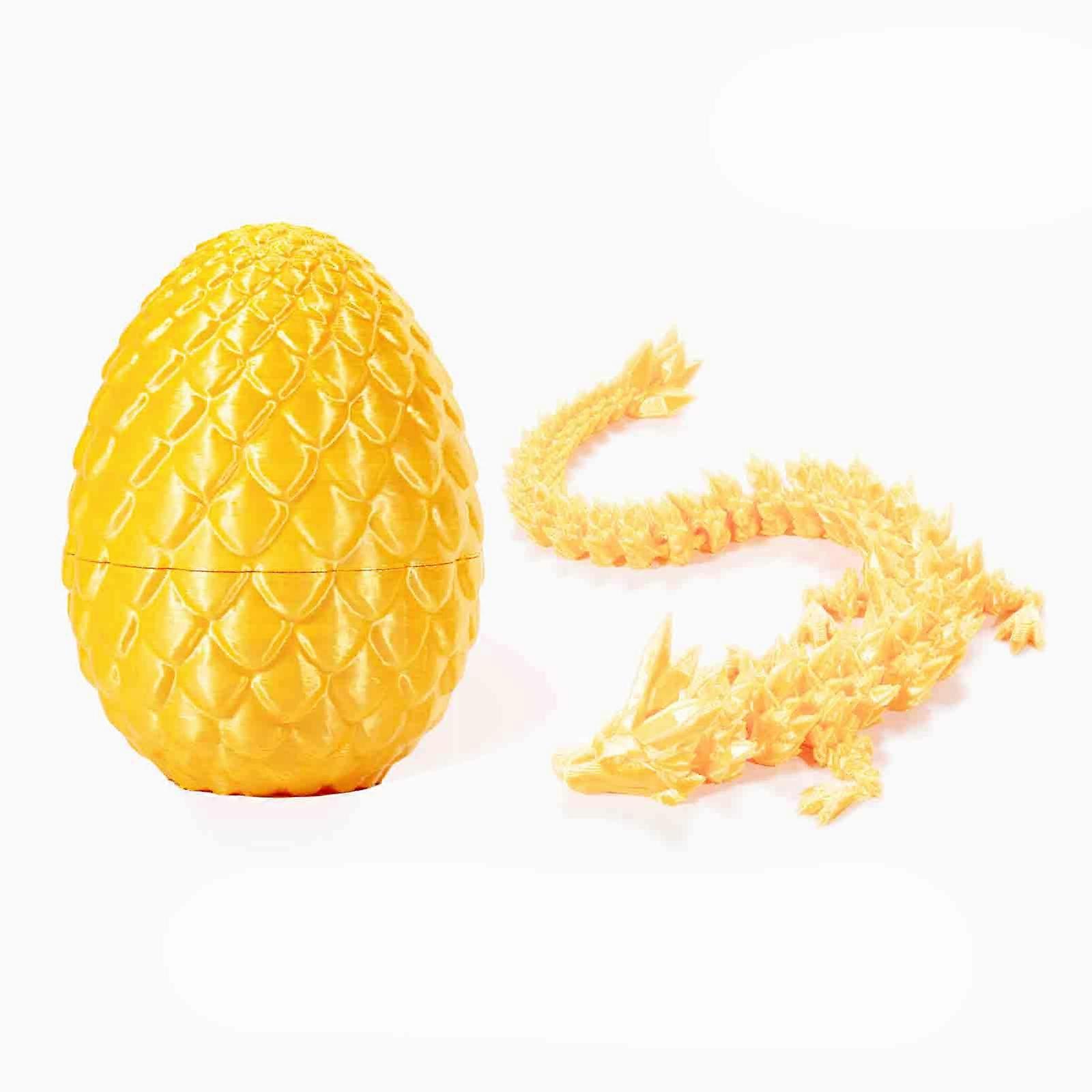 卵の3Dプリントドラゴン、ドラゴンの卵とフルアーティキュレートドラゴンクリスタルドラゴン、100%新品