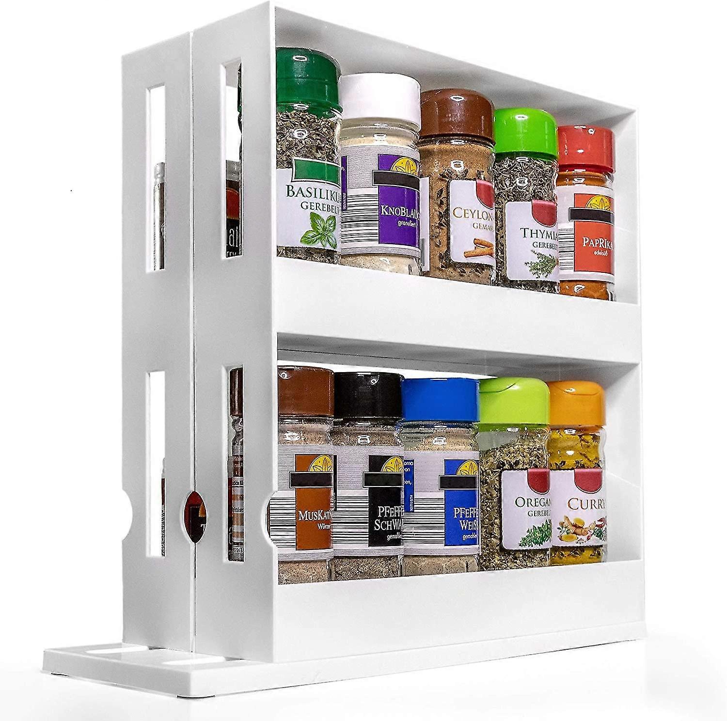 2 étagères Spice Shelf Extensible Kitchen Shelf Order System Spice Stands Shelf