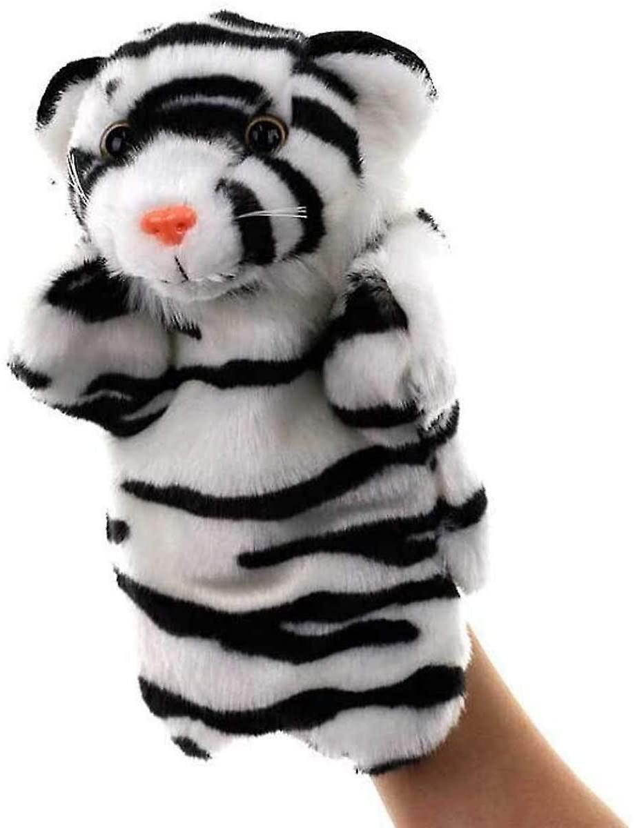 Tiger Hand Puppets for Imaginative Pretend Play Storytelling White
