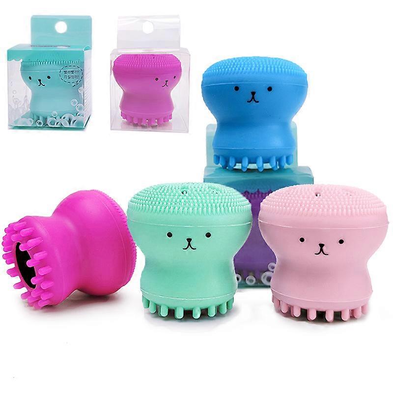 5Pcs Silicone Octopus Cleansing Brush Massager Handheld Cleansing Brush