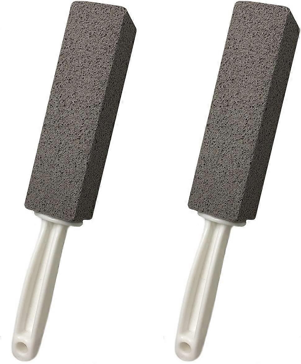 2 csomag habkő fogantyúval, WC-csésze tisztító WC-kefe csúszásmentes hosszú műanyag fogantyúval