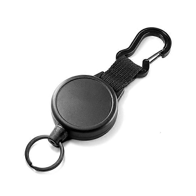 Retractable Wire Rope Gourd Shaped Key Chain, Size: Medium