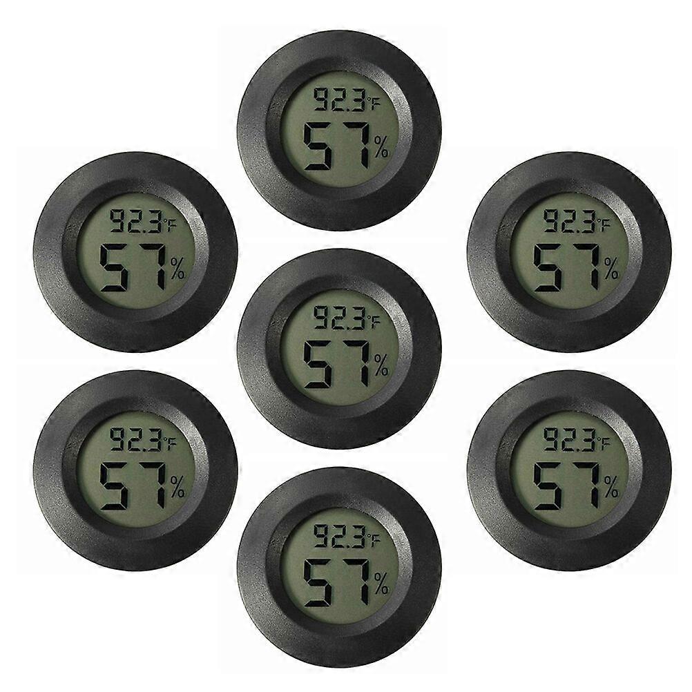 7pcs Mini Hygrometer Thermometer Electronic Humidity Temperature Meter for Terrarium