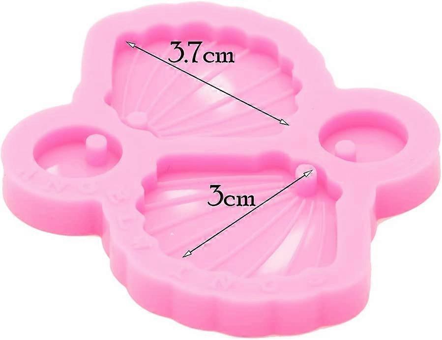 Moules En Silicone Pour Boucles D'oreilles En Résine - Forme Fleur Avec Trou - Idéal Création Bijoux DIY - 8