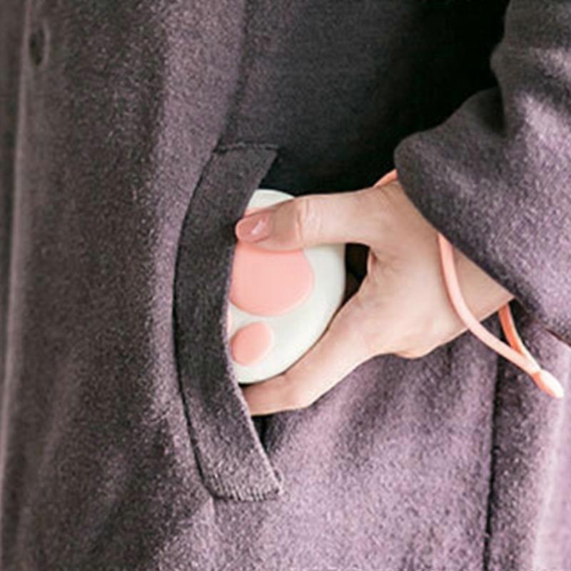 Portable Cat Paw Shape Hand Warmer Winter Warmer Double-Sided Fast Heating