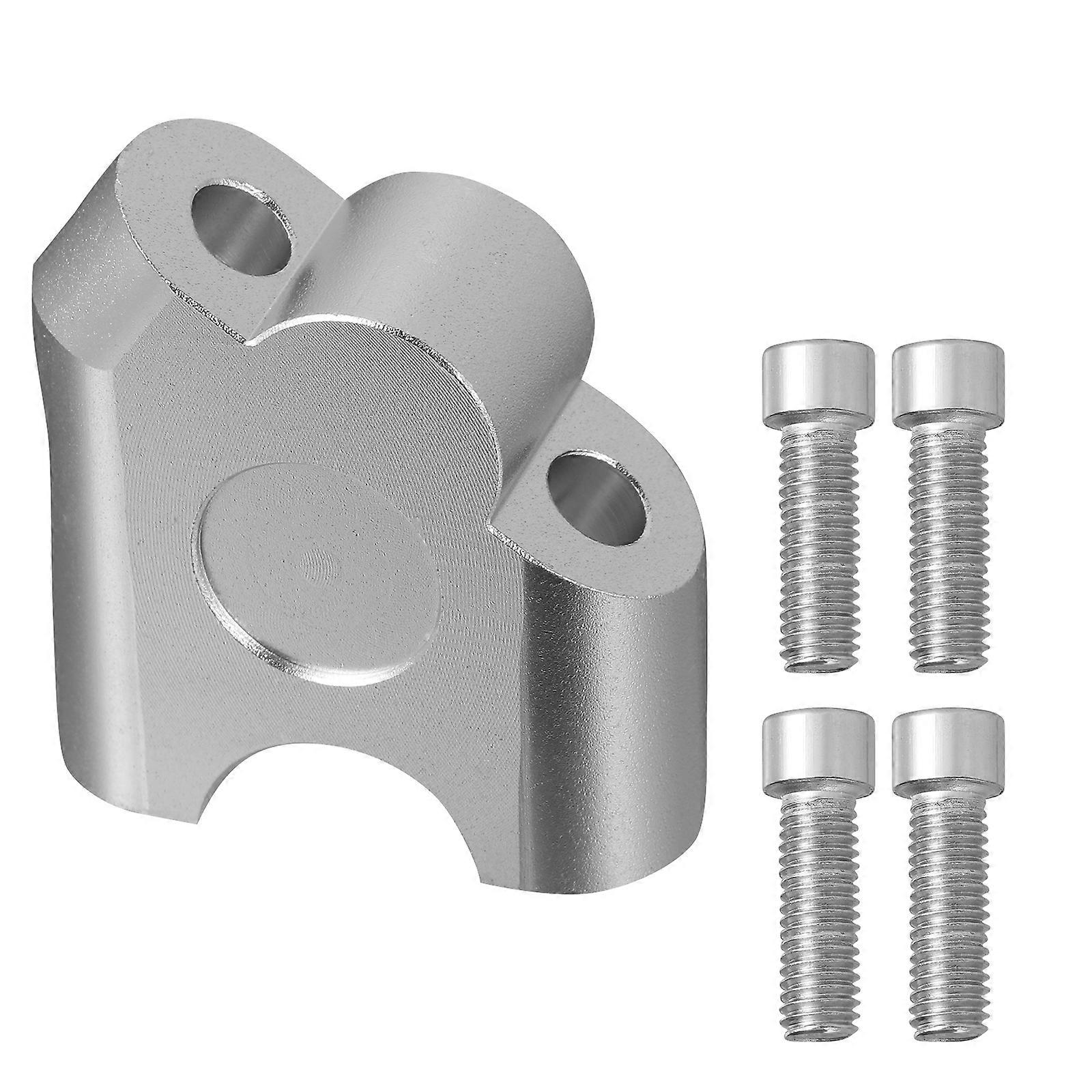 1 Set Pivoting Motorcycle Handlebar Riser 22mm Handle Bar Clamp Mount Adapter