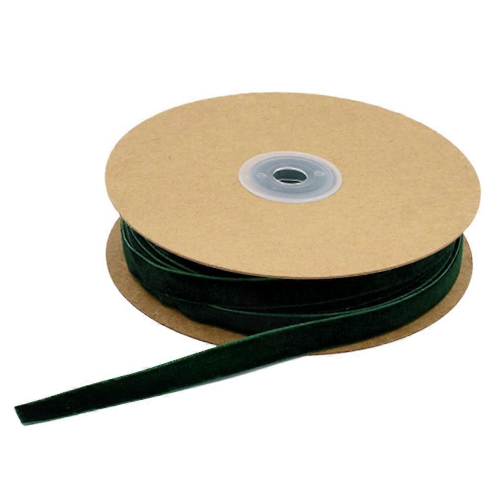 1 Roll of 1CM Width Non-elastic Clothes Headwear Necklace Accessories Ribbon Gift Wrapping Flocking Ribbons DIY Decorative Strap Ribbon Band for Home