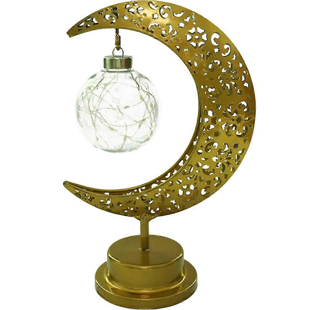 Table Lamp Hollowed Moon Lamp Bedroom Desk Lamp Decorative Atmosphere Lamp