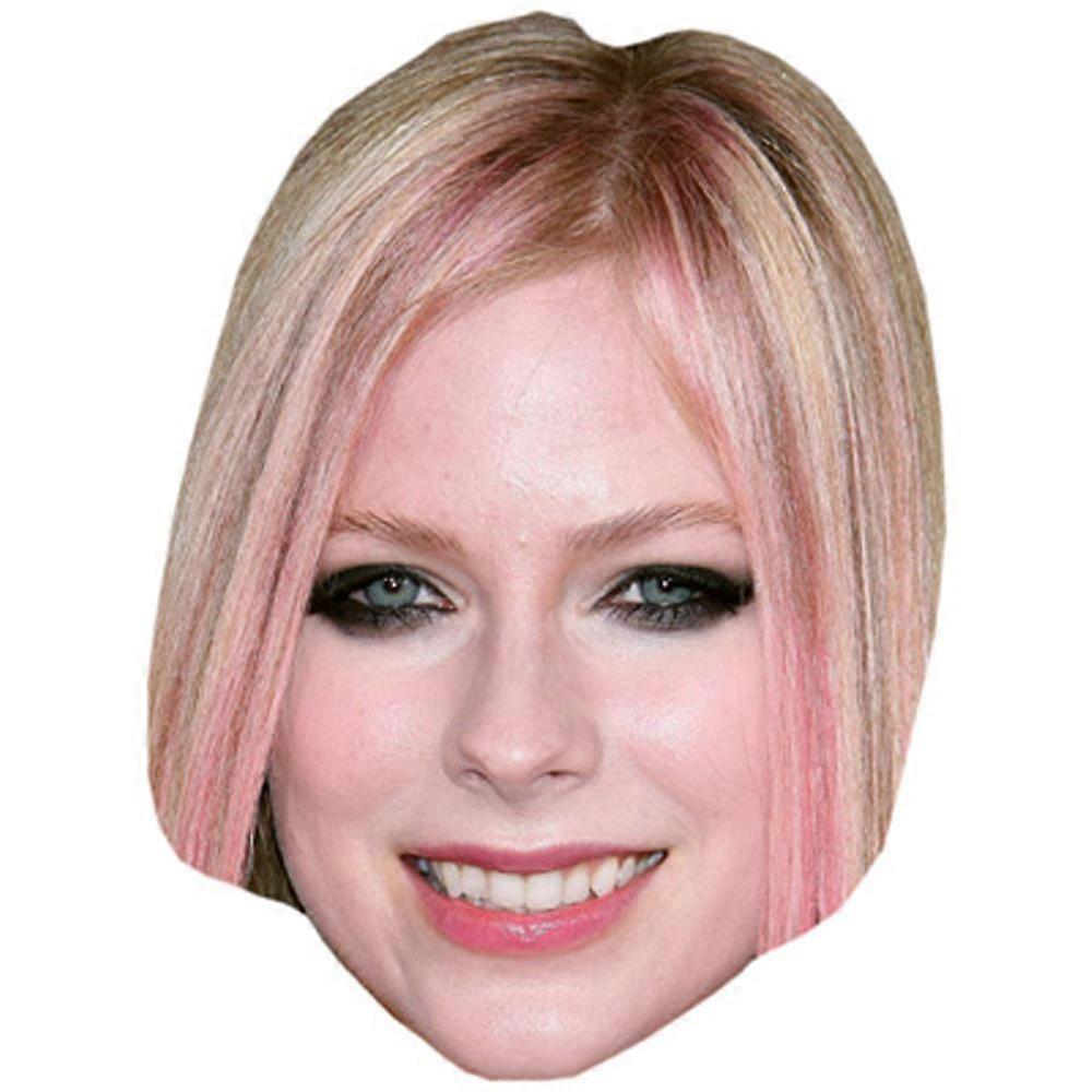 Avril Lavigne Celebrity Mask, Flat Card Face