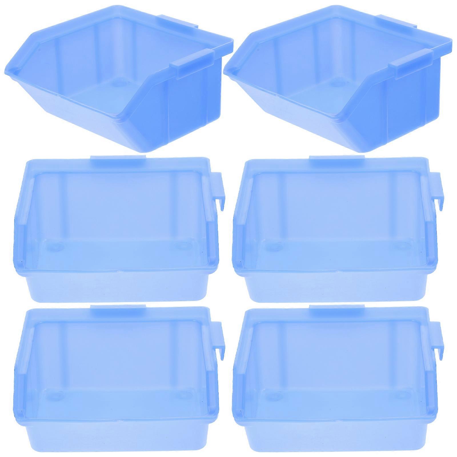6 Pcs Flatware Storage Box Pantry Organizer Bins Screws Box Small Parts Storage Case Component Storage Bin