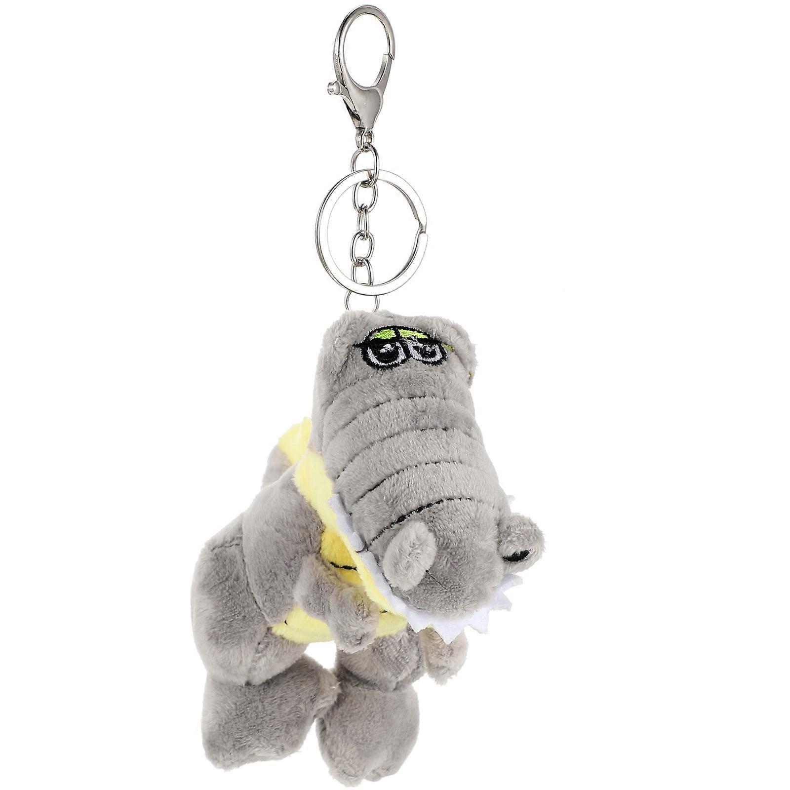 2Pcs Crocodile Keychain Plush Keychain for Backpacks Stuffed Animal Backpack Keychain Animal Gift