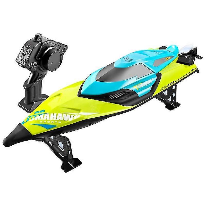 4DRC S2 High-Speed RC Boat 70Km/h Speedboat Toy, Dual Batteries - Green