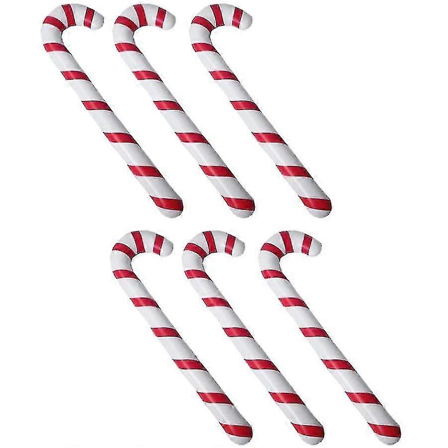 6 Pcs Inflatable Walking Stick Crutch Cane Tree Hanging Ornaments