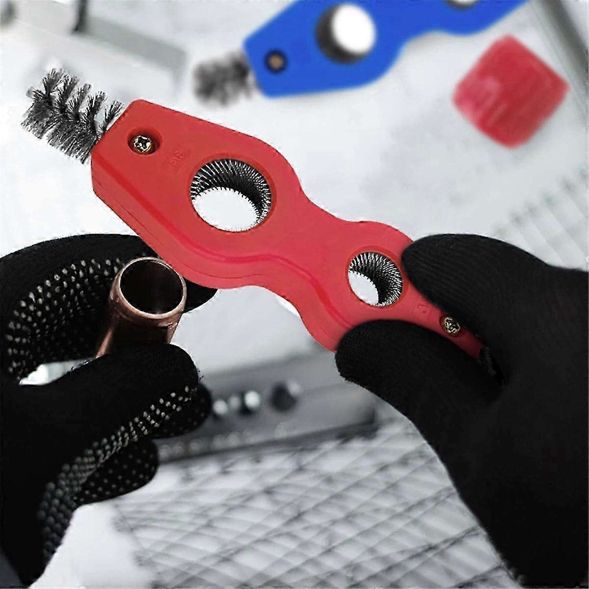thumbnail image 2 of Deburring Tool Set 4 Piece Copper Pipe Cleaner And Reamer Set - Pipe Deburring Tools For Plumbing Work Pipe Cleaner Reamer Set 2 of 12