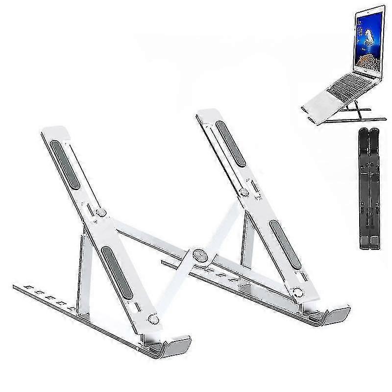 Portable Mini Laptop Stand, Double Layer Vertical, Folding Cooling, Computer Stand Desktop