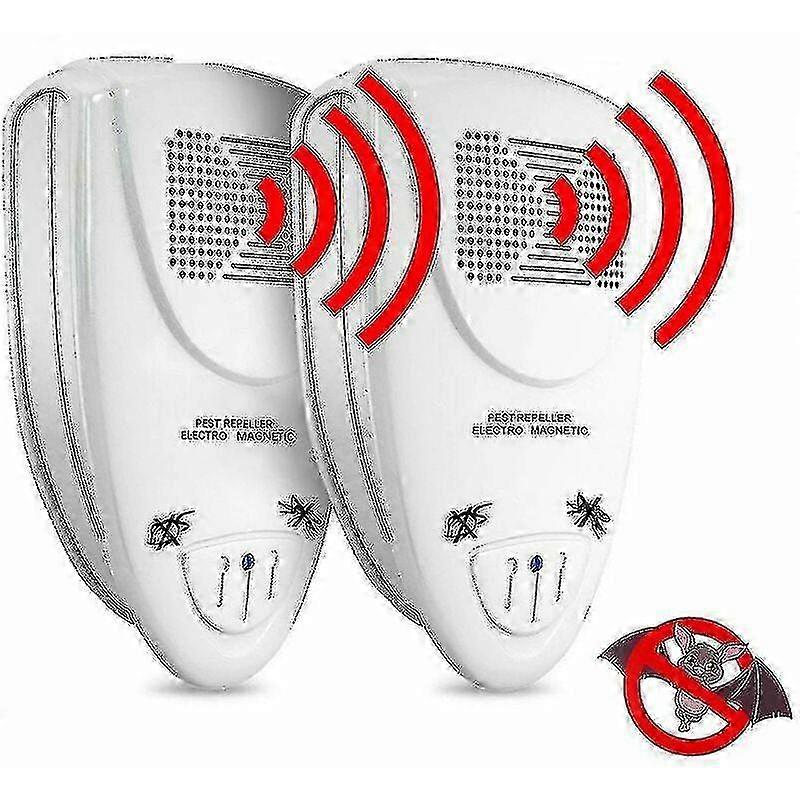 2 Pack Ultrasonic Bat Repeller - Bli kvitt flaggermus i 72 timer