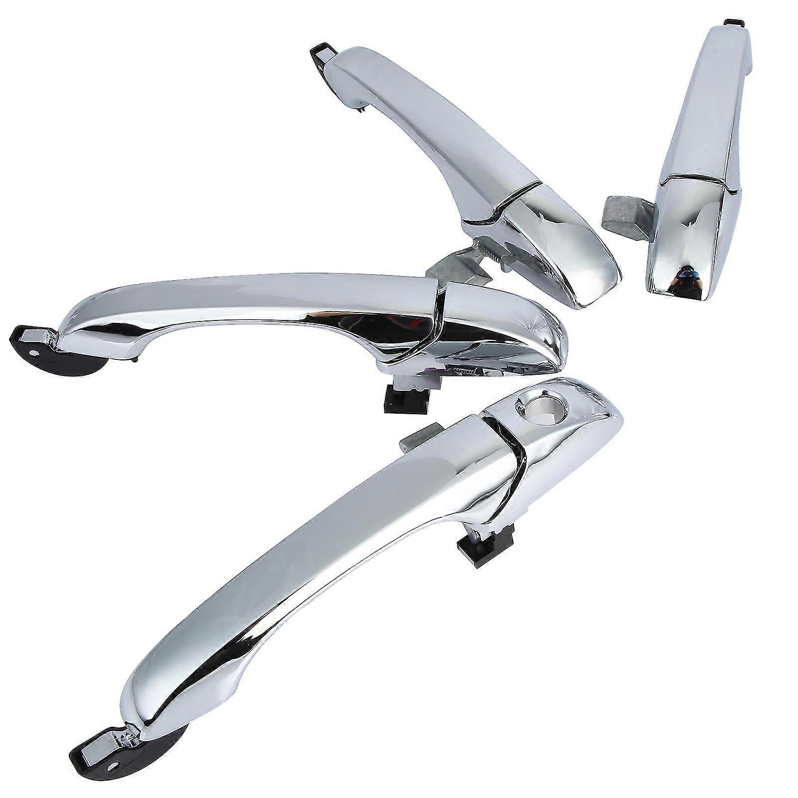 4pcs/set Door Handles Stable Performance Easily Install Abs Outer Exterior Door Handle 4589009ah 4589009ad For Chrysler 300/300c 2005-2010