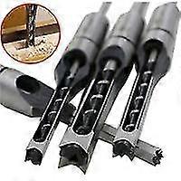 Set Of 4 Square Hole Drill Bit Sets, Woodworking Drill Bits Square Hole Drill Bit Square Hole Drilling Mortise Chisel