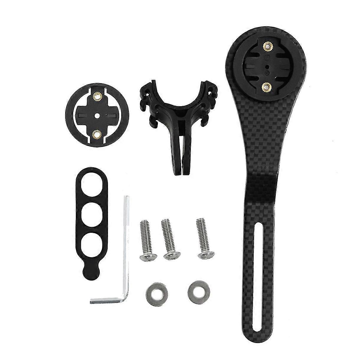 Carbon Fiber Road Bike Bicycle Bent Handlebar Computer Mount Extension Holder Adapter For Cateye