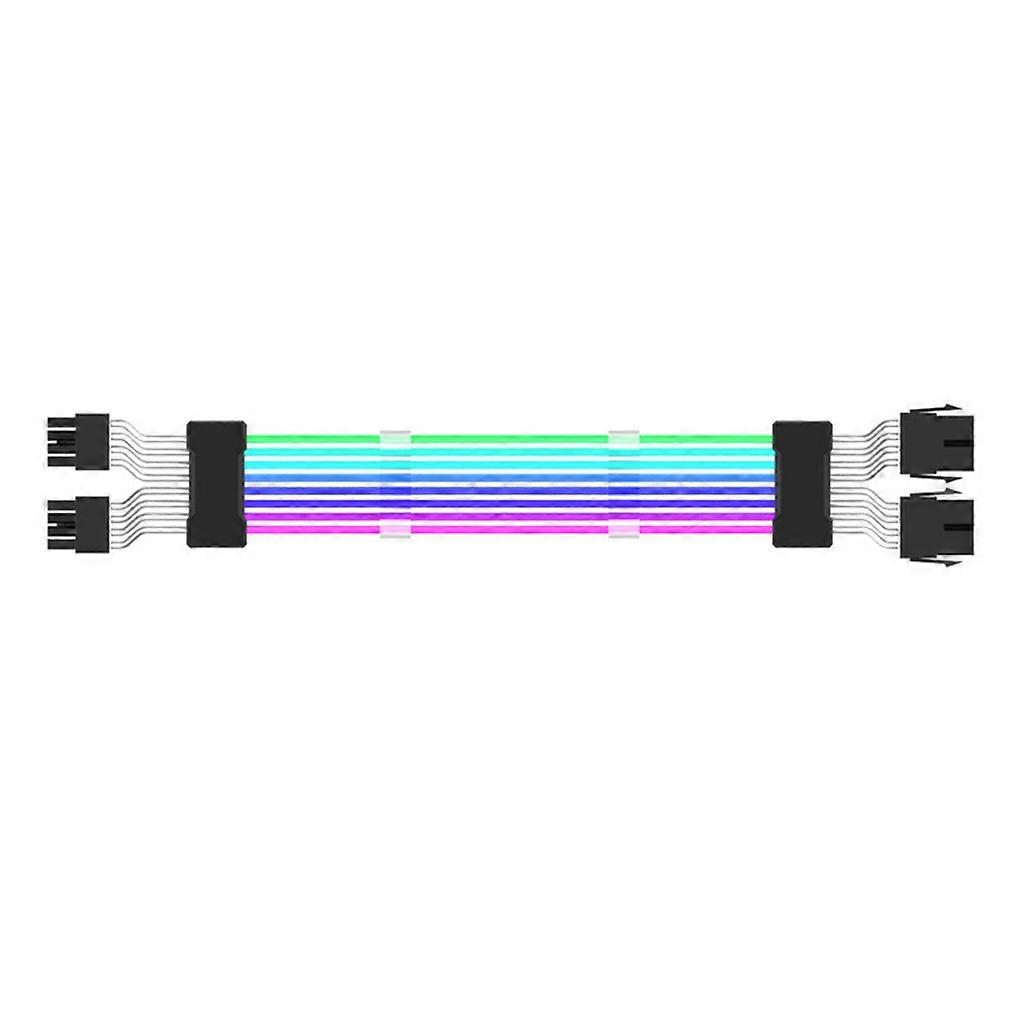  Synchronous 24Pin Adapter Cable 2x8pin 3x8pin Gradient- ARGB Extension Cable
