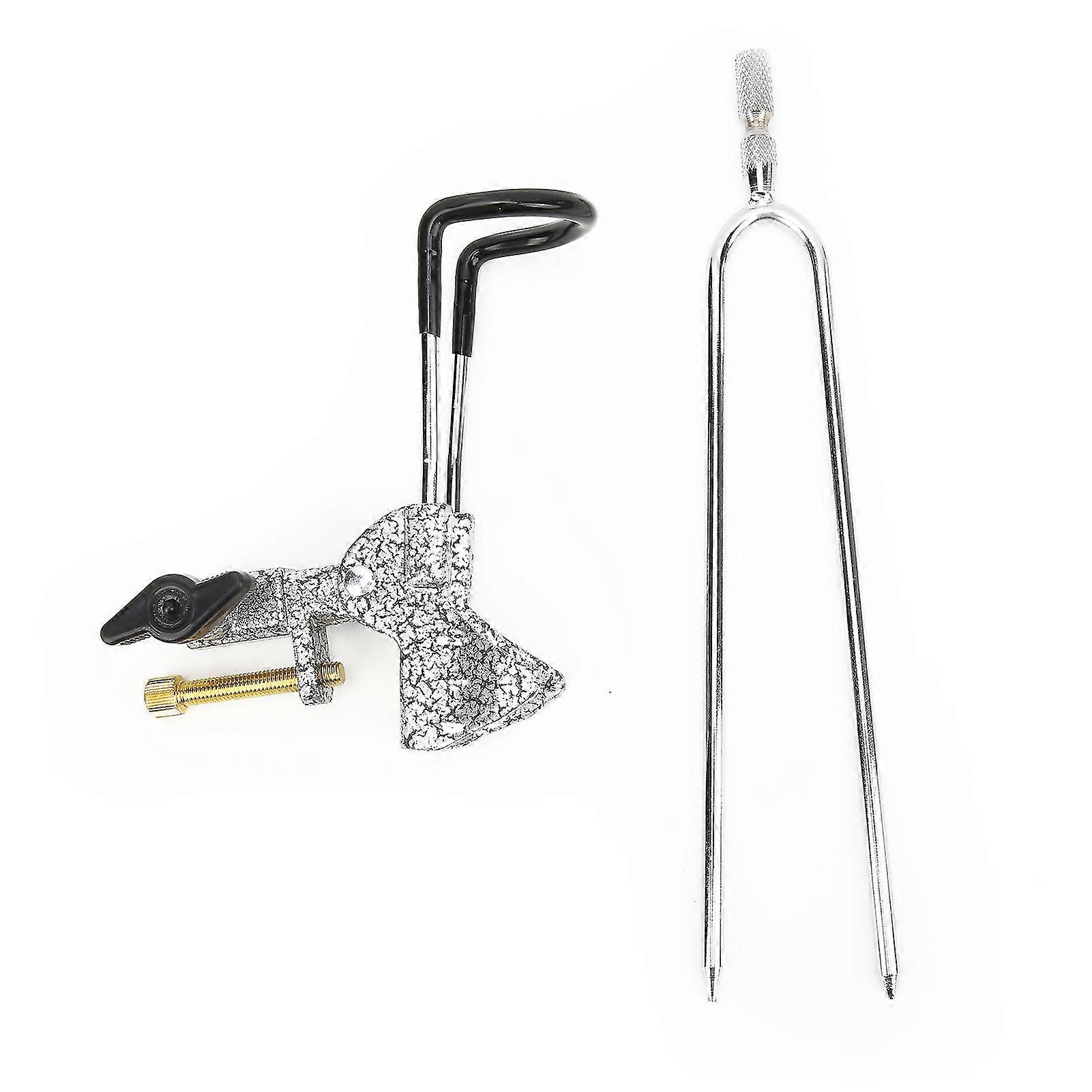 Stainless Steel Fishing Rod Holder - Adjustable with 360 Rotation and Ground Insert Stand Support
