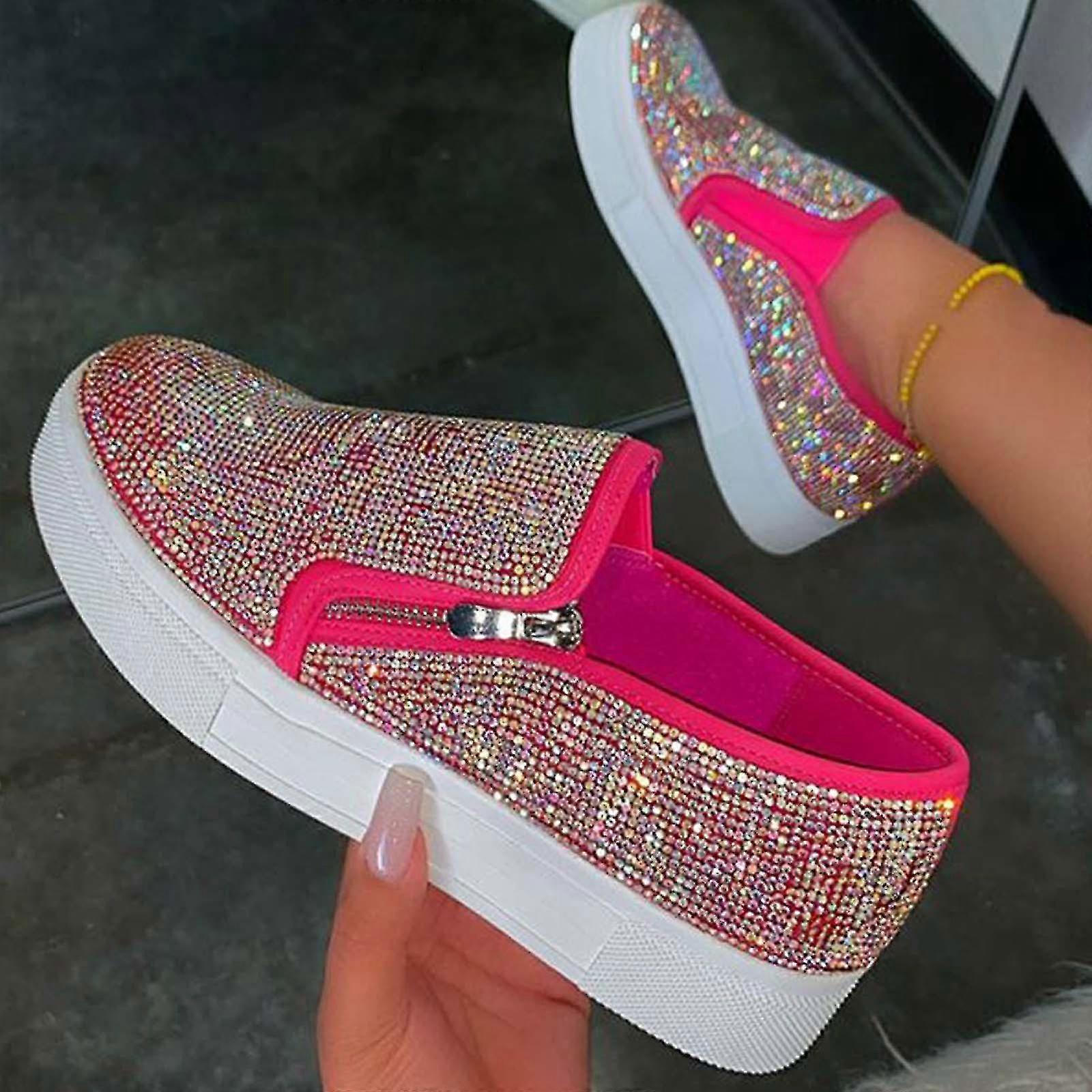 Kvinner Glitter Joggesko Sko