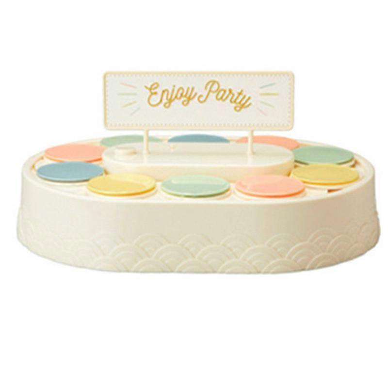 Rotating Cupcakes Machine Automatic Rotating Display Table Swing Tray for Kids Birthday Party Gifts Dessert