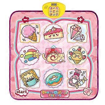 Cake Pedal Game Dance Mat Non-slip Musical Blanket W/ Led Light Interactive Educational Toy For Kids Birthday Gift