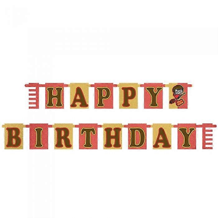 Harry Potter Holographic Letters Happy Birthday Banner