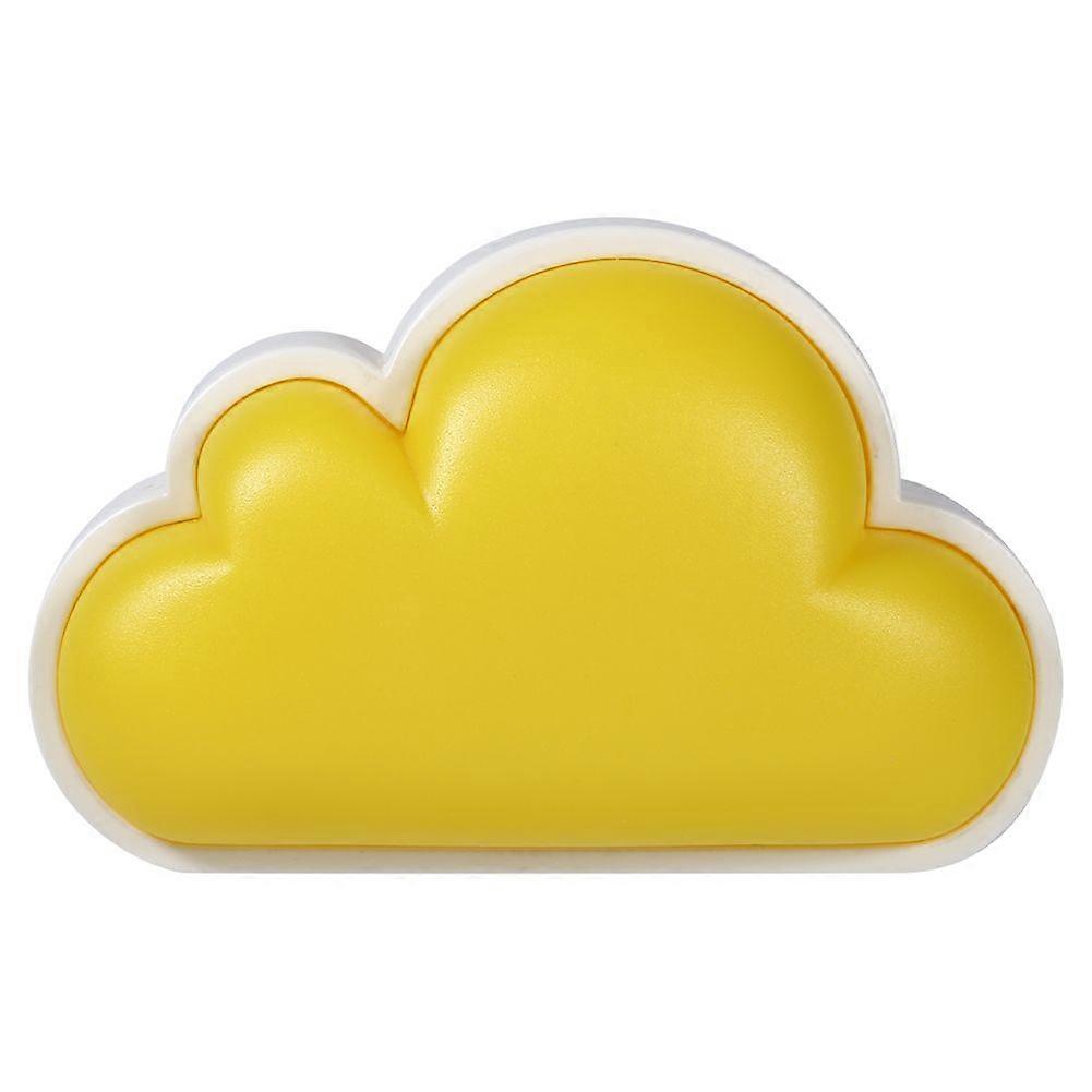 1Pcs Cloud Shape Light-control Sensor LED Night Light Lamp Bedroom Decoration(Yellow & White)