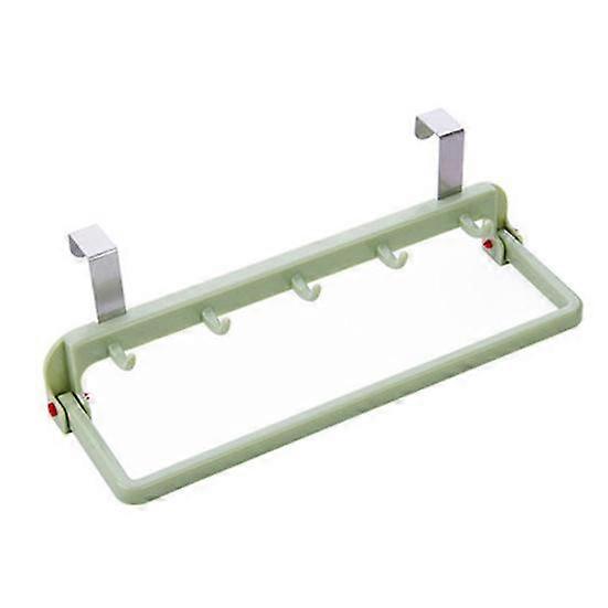 Seamless Storage Foldable Door Bathroom Towel Clothes Bar Kitchen Hook Hanger