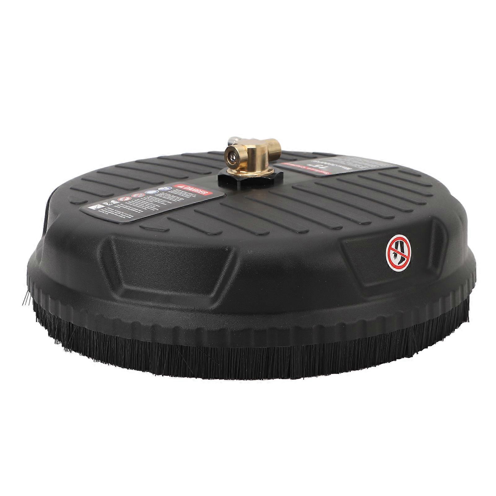 For 15 Inch Pressure Washer Surface Cleaner 3600psi Working Pressure 1/4 Inch Quick Plug With 2 Extension Wand Attachments