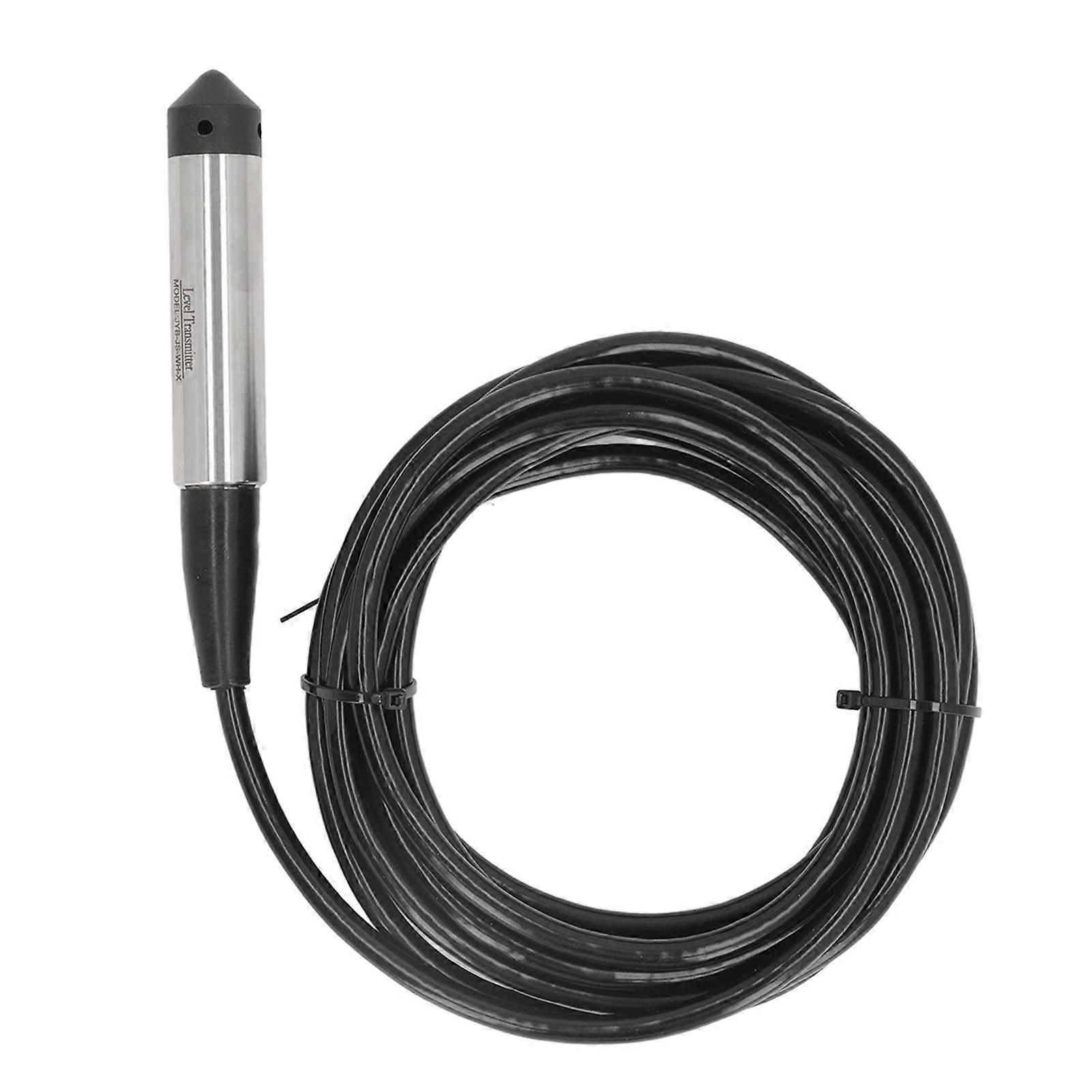 Liquid Level Transmitter Submersible Water Sensor 4-20mA DC12-30V Stainless Steel Probe 0-5m High Precision Detection Level Measurement