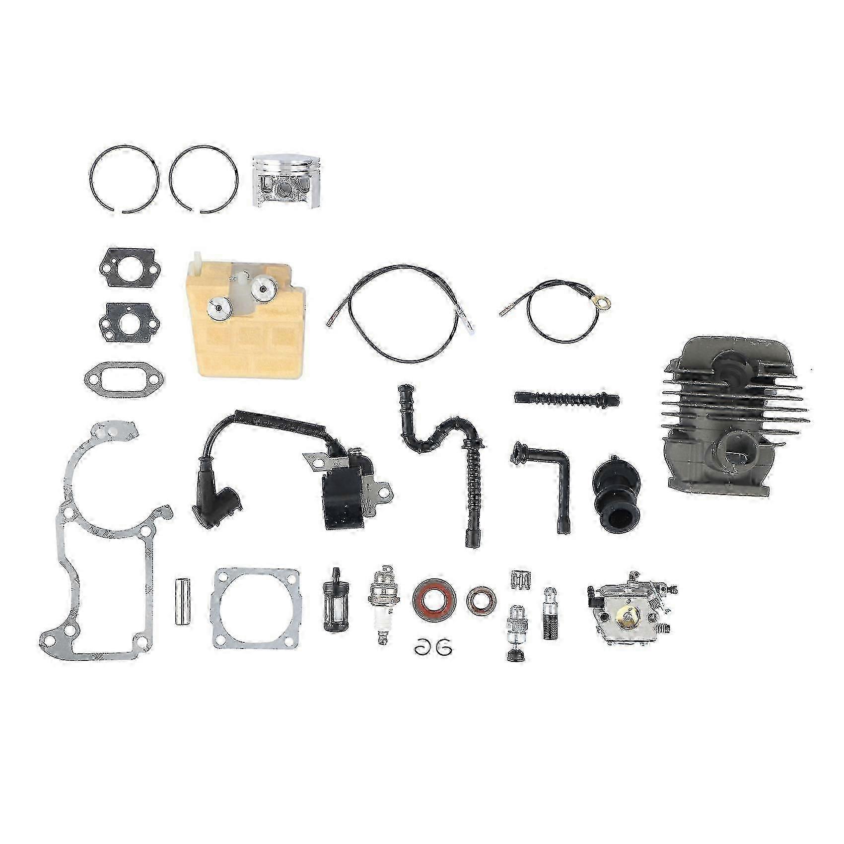 44mm Cylinder Piston Kit For Stihl Ms260 Carburetor Ignition Coil Air