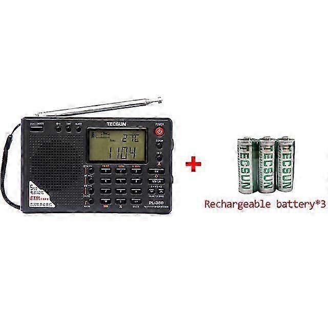 Tecsun PL-380 DSP PLL FM MW SW LW Digital Stereo Radio World-Band Receiver Radio Portable Full Band Stereo Small Size Radio
