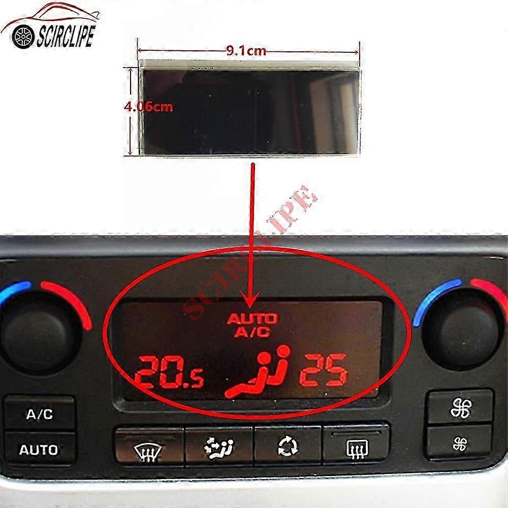 Car Acc Lcd Panel Module Display Monitors Pixel Repair Red Background Air Conditioning Information Screen For Peugeot 207