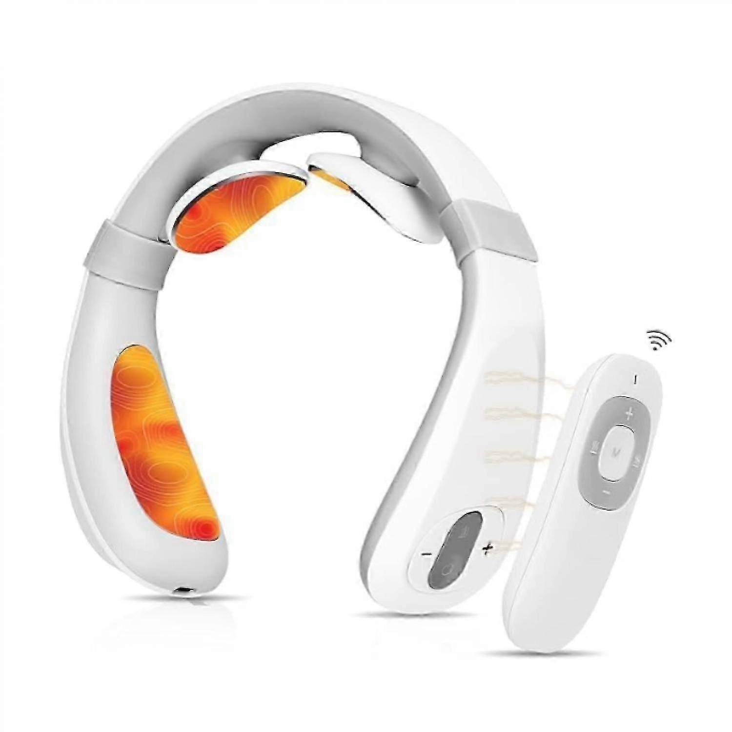 Massaggiatore cervicale riscaldato portatile con impulso elettrico intelligente EMS e elettrodi 3D per donne