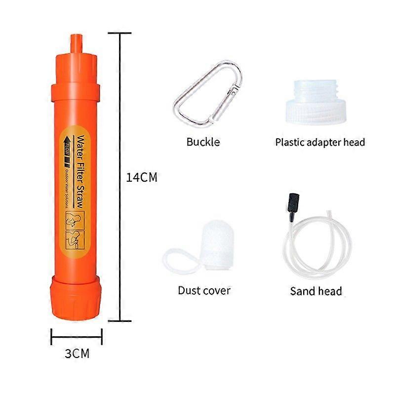 Filterwell KDF Drinking Water Filter Straw for Survival Camping Hiking Backpack Emergency Survivor Filter Camper Equipment