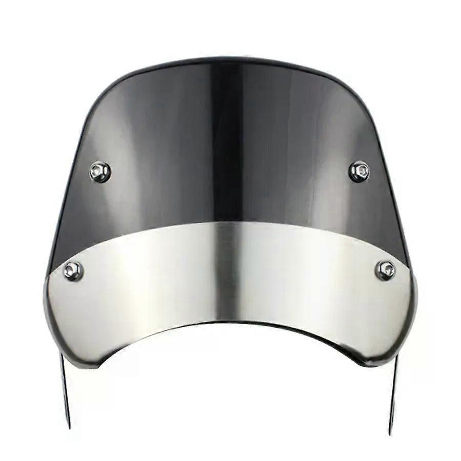 Universal Black Motorcycle Windshield Wind Deflector Windscreen compatible for    Suzuki 5"-9.45" Headlight MAXP