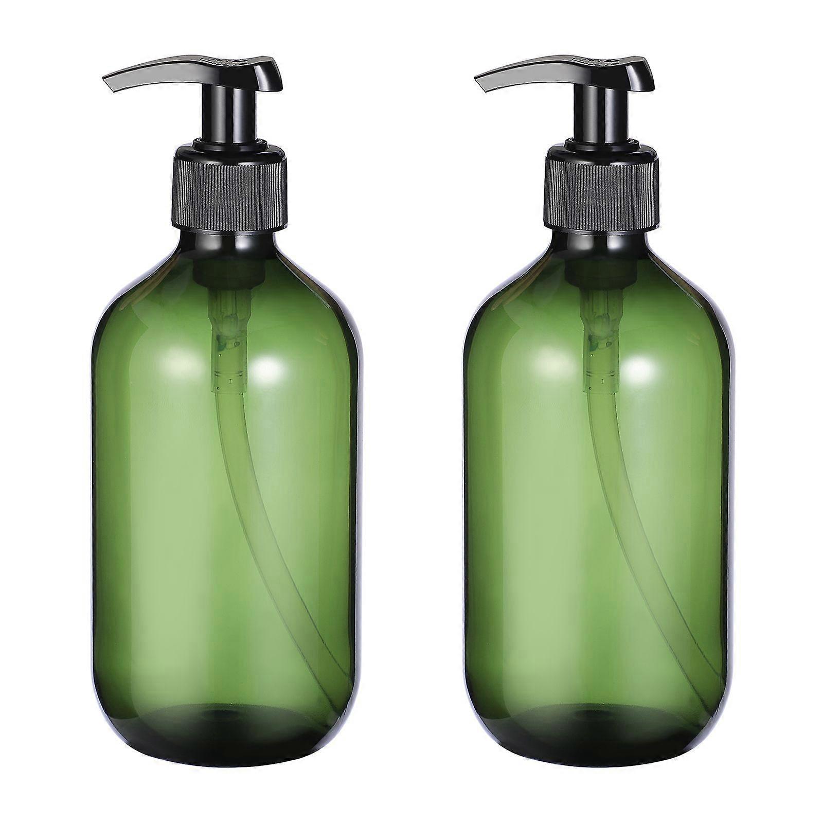 Beaupretty 2pcs 300ml Empty Shampoo Bottle Opaque Versatile Pump Bottle Drip-free Lotion Container Hand Soap Dispenser