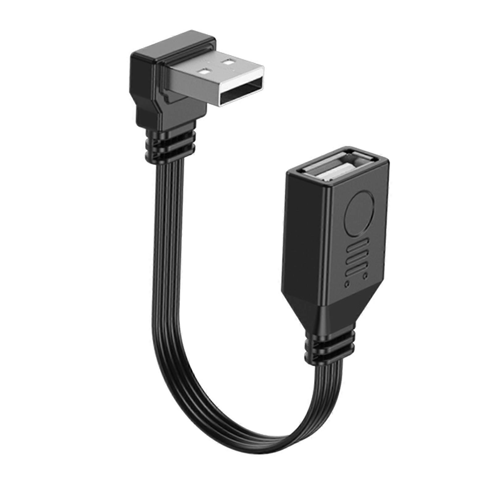 USB2.0 Extender USB Extension Cable 480Mbps Data Transfer for USB Card Reader USB Keyboard USB Mouse Printer Curved Plug