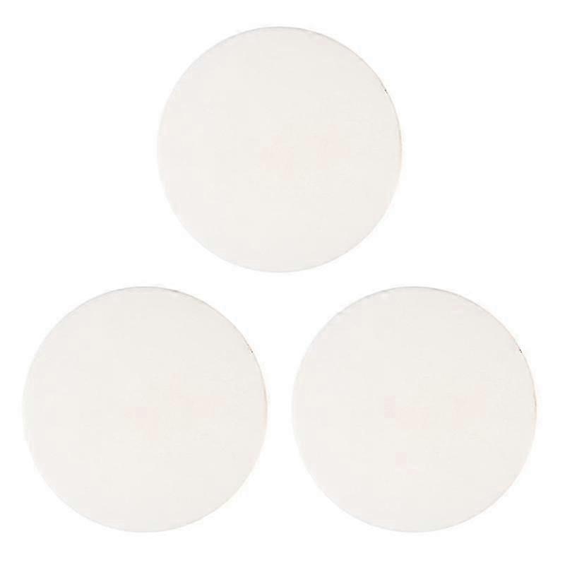 3x Silicone Door Stopper Mute Door Handle Bumper Thick Elastic Wall Protect Pad-round Shape-white